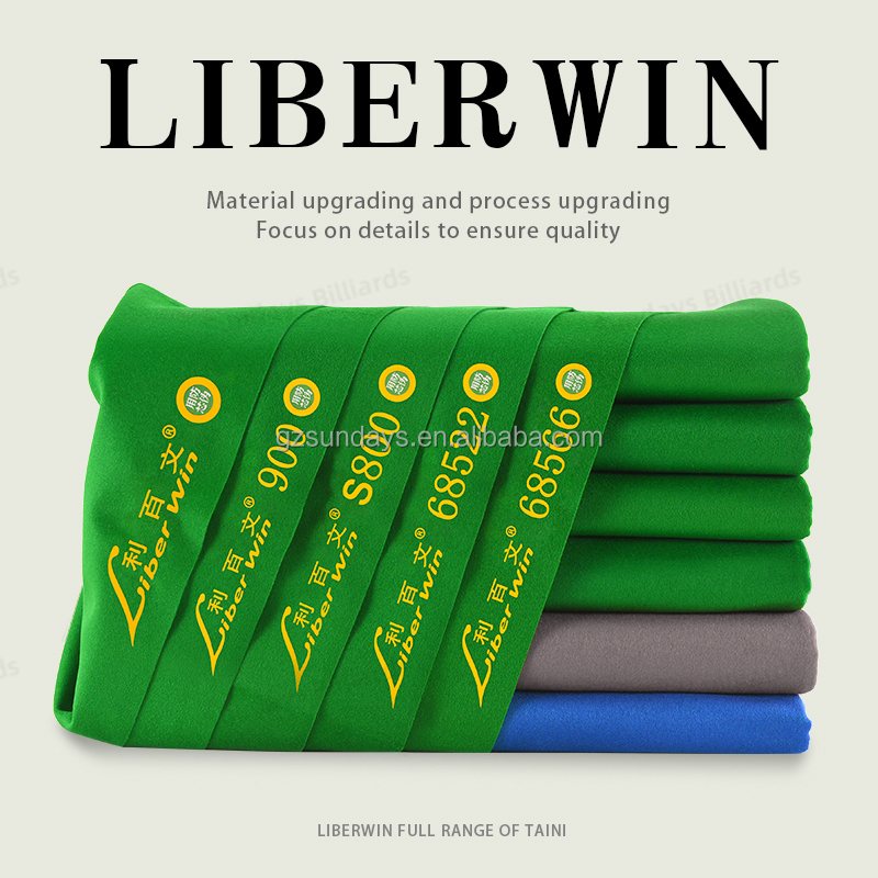 LiberWin 68566 professional cloth for twelve-foot snooker tables